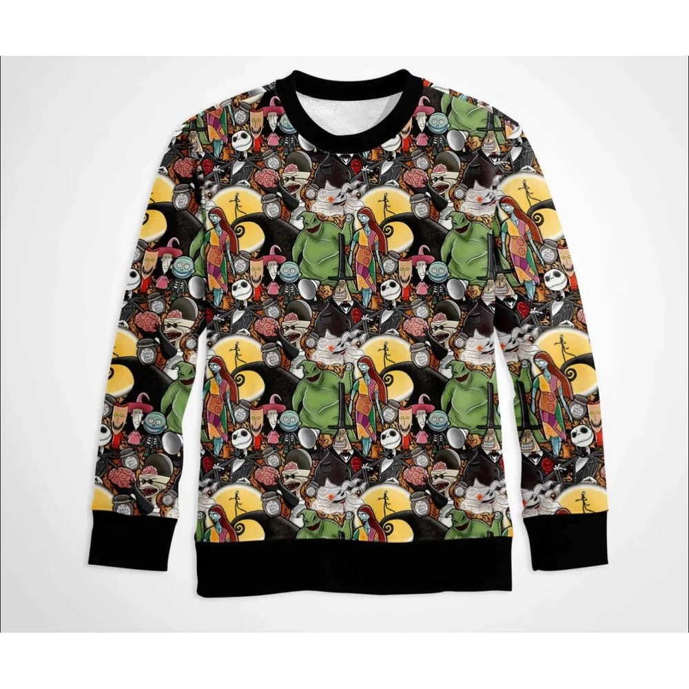 NWT Medium Nightmare Before Christmas Bamboo Crewneck